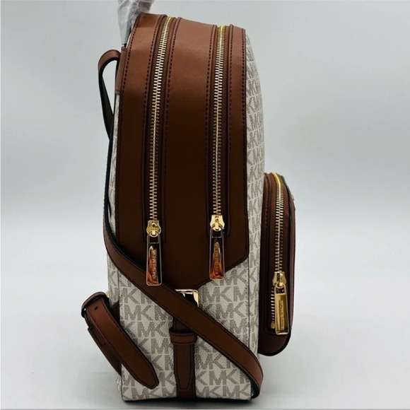 Michael Kors Medium Jaycee Zip Packet Backpack Vanilla - Picture 4 of 12